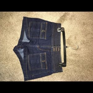 Denim sailor shorts